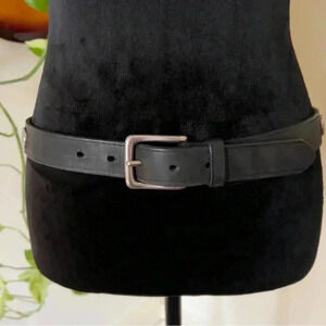 Vtg Unisex Gap Western Buffalo Coin Italian Leather Belt Size 32 - Made In USA